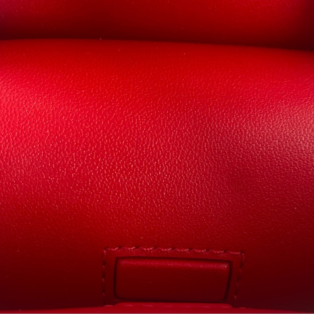 Special Flowers & Heart Kate Spade Coated Canvas Red Leather Trim Mini-Tote NWT - Picture 7 of 12